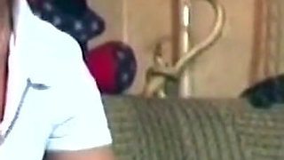 Blonde Babe Stretches Wide with Fist and Throbbing Cock
