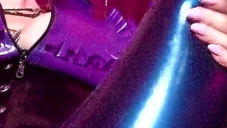 Eva Latex Leggins Footjob Fetish Big Ass Mistress Femdom Rubber BDSM