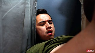 Cherry Kiss interracial threesome sex