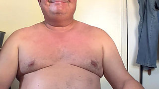 Man Nude in Bedroom in the Morning