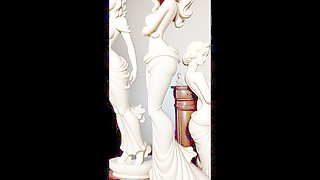 Animated dream girl Ainame with the perfect body comes to life