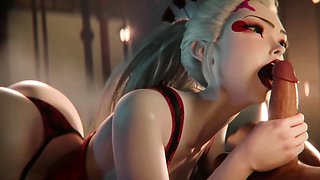 Stacked hentai girl smashes huge cock in exciting 3D-animated anal scenes