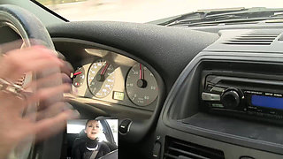 Screaming Brake Failure in Black Patent Flats