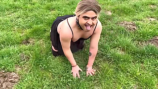 Outdoor Humiliation for My Sissy Puppy