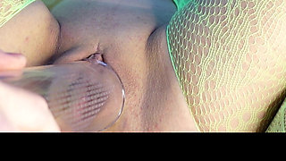 Close up Pussy Fisting Pumping Dildo Insertion Stretching Real Amateur Hot Wife