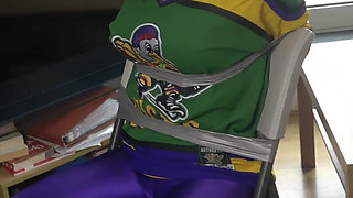 Latina in: Hockey Team Member Taped up to a Chair and Tape Gagged! (4k)