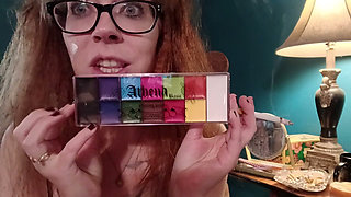 Clown makeup and smoking fetish