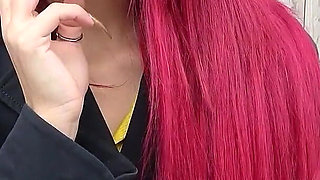 German Scout - Big Saggy Tits Redhead Teen Dani Luve Pickup and Casting Fuck