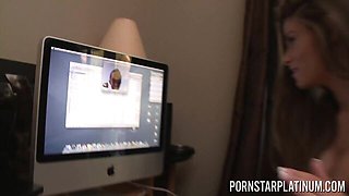 Pornstar Platinum featuring Billy Glide and Madelyn Marie's pussy licking sex