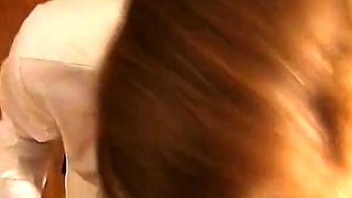 Redhead Secretary Gets Anal and Facial Reward