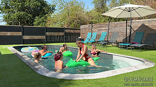 Orgy at the Pool