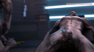 The Queen of Semen Samus Impregnated after a Wild Gangbang
