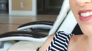 SisLovesMe - pretty big assed babe with glasses lets her horny stepbro cover her juicy twat with cum