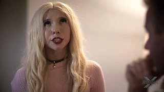 Petite Blonde Kenzie Reeves Gets Creampie & Facial - Taboo Reality Fuck