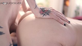 Inked FTM Jaq Quicksilver Takes Hard Cock In POV T4T