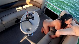 Mexicana blowjob with her big boobs