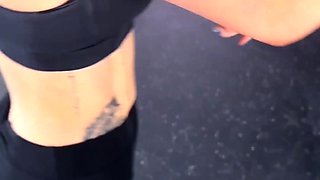 Fitgirl wants to be fucked hard in the gym cabin