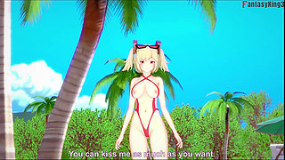Burnice Bikini Blowjob on the Beach - 1 - Zenless Zone Zero (zzz)