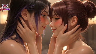 Sensual Onsen Night - Breast Caress & Neck Licking