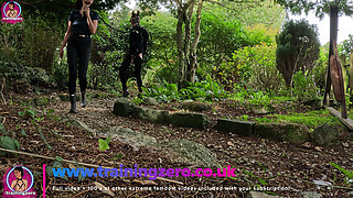Femdom Pony Slut Bondage Slave Outdoor Walk