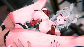 [wuthering Waves] - Hsin Resonance Overload (bound MILF Resonator & POV Sandwich DP) (4k/60fps) ()