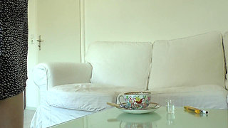 A Relaxed Cigarette Break with a Guy Jerking off in His Pants-lady Victoria Valente