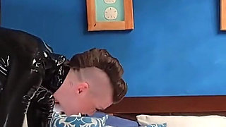 Virgin Fucked on the Bed by Latex Goddess