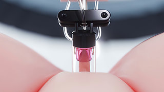 D.va - Clit Stroker & Anal Fuck Machine Squirt Overwatch 3D Fetish Porn