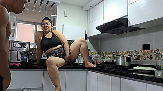 Stepmom Ends up Fucking in the Kitchen