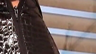 Dominant Brunette MILF Teases Her Masked Bound Slave