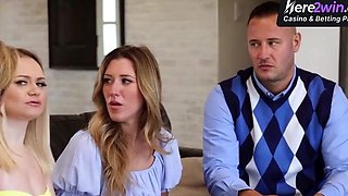 Blonde female providing a deep blowage to her lover