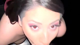 Czech amateur blowjob and fucking POV in public