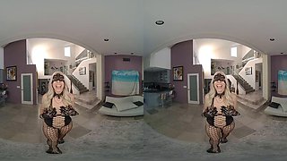 Vr with hot blonde: Blowjob, Doggy  Cowgirl Porn