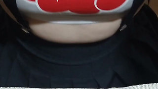 Curious Goddess - Putting Whipped Cream in the BBC's Asshole and Licking It