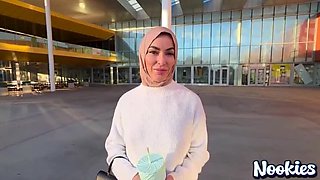 Venus Valencia Hijab Blowjob POV - Big Booty MILF Fucks Student