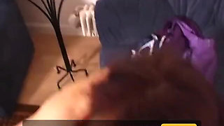 Redhead teen with small tits gives an amazing blowjob at casting