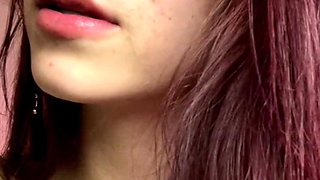 Red-haired Latina with a Slim Figure Is Mobbed by Her Fans in Public