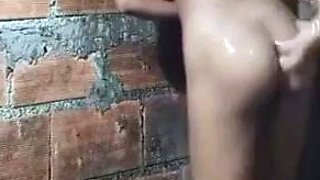 Cute amateur brunette naughty in solo jerking show on camera
