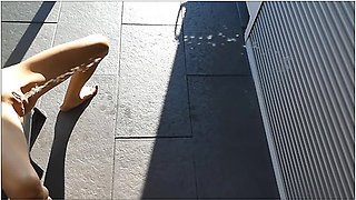 New Pissing Pee Game Extra Small Tiny Milf House Wash Outside Shutters