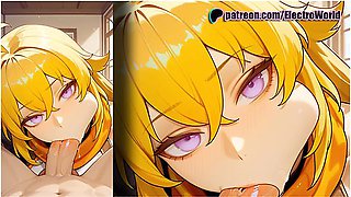 Yang Bang: Blonde Bombshell Gets Her Flames Extinguished By Huge Cock