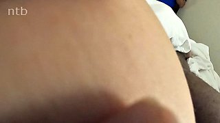 Big-Butt Chubby Cuckold Wife Rides BBC to Creampie