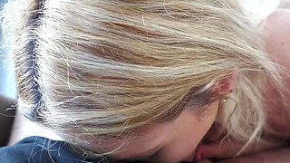 Kleo Furiosa A Small Tit Blonde Sucks Dick For Anal On