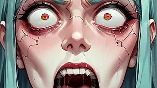 Turquoise Cracks: Nipple Stretching Bliss