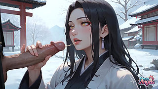 Snow Shrine Kimono Squirting Triple Penetration Orgy