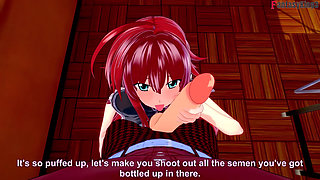 Rias Gremory sex in the Library - DXD NTR Madness Series