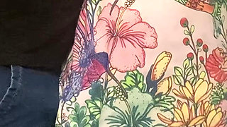 Omg!!! Strange Perv Man Fingering Hot Babe Pussy in Public