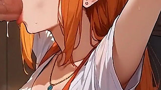 Anime Ai My Wife Seduces Me in the Kitchen with a Deep Throat, and Swallows My Semen for Dessert