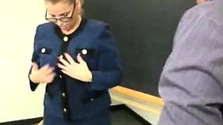Young guy Jimmy gets a handjob and blowjob from Stacie