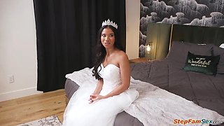 Ebony Bride Fucking Her Stepfatherinlaw Before She Gets Married Ft. Jason Sarcinelli  Ameena Green: Porn