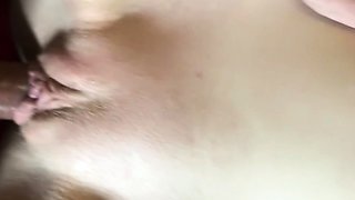 Lovely Amateur teen brunette masturbating outdoor